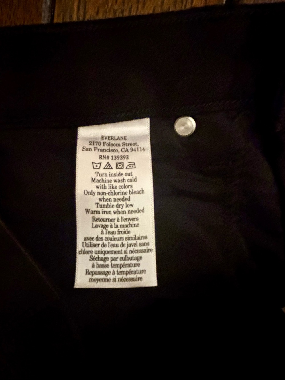 Everlane Black Wide Leg “The Mid-Way Jean” - Picture 7 of 9